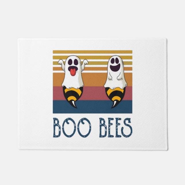 Boo Bees Couple Ghost Halloween shirt Doormat (Front)