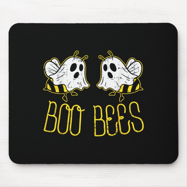Boo Bees Funny Couples Halloween Costume For Adult Mouse Pad (Front)