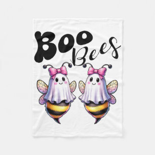 Boo Bees Ghost Bee Halloween Costume Women Funny  Fleece Blanket