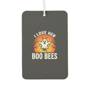 Boo Bees Halloween Ghost Bee Funny Design_1 Air Freshener