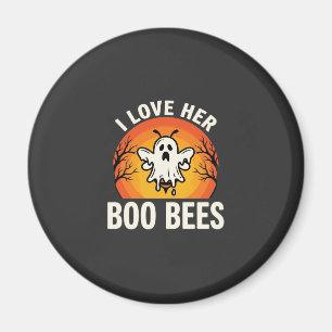 Boo Bees Halloween Ghost Bee Funny Design_1 Magnet