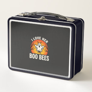 Boo Bees Halloween Ghost Bee Funny Design_1 Metal Lunch Box