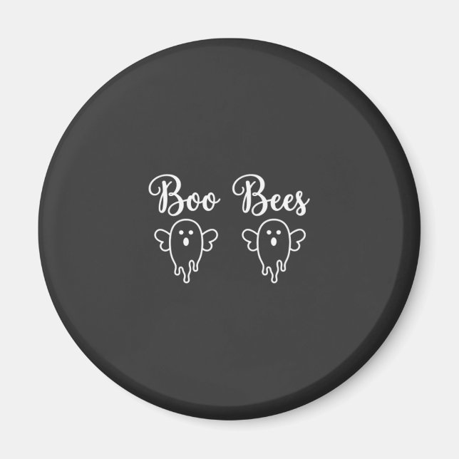Boo Bees Halloween Ghost Design Magnet (Front)