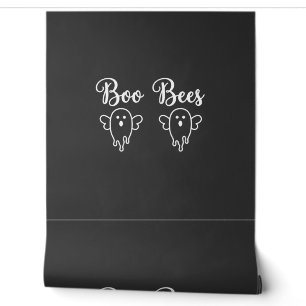Boo Bees Halloween Ghost Design Wallpaper
