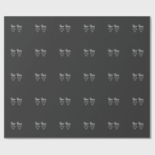 Boo Bees Halloween Ghost Design Wrapping Paper