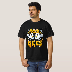 Boo Bees Halloween Ghosts and Bees  T-Shirt