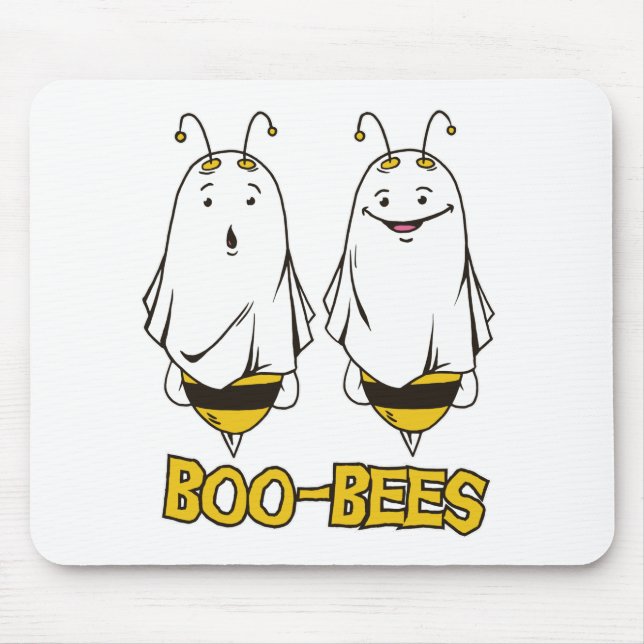 Boo Bees Halloween - Halloween Funny Ghosts Bees Mouse Pad (Front)