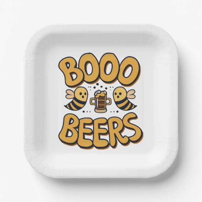 Boo Bees Paper Plate (Front)
