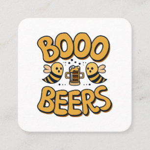 Boo Bees Square Business Card