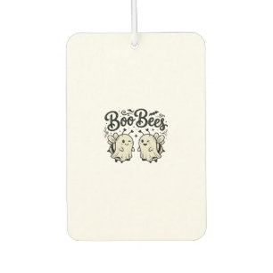 Boo Bees Vintage Halloween Ghost Bee Design_1 Air Freshener