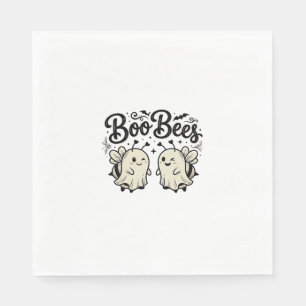 Boo Bees Vintage Halloween Ghost Bee Design_1 Napkin