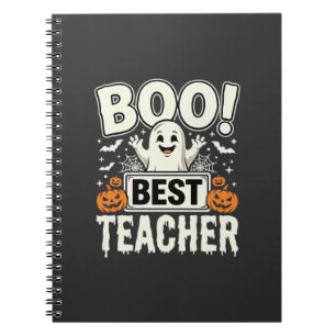 Boo Best Teacher Halloween Ghost Design_1 Notebook