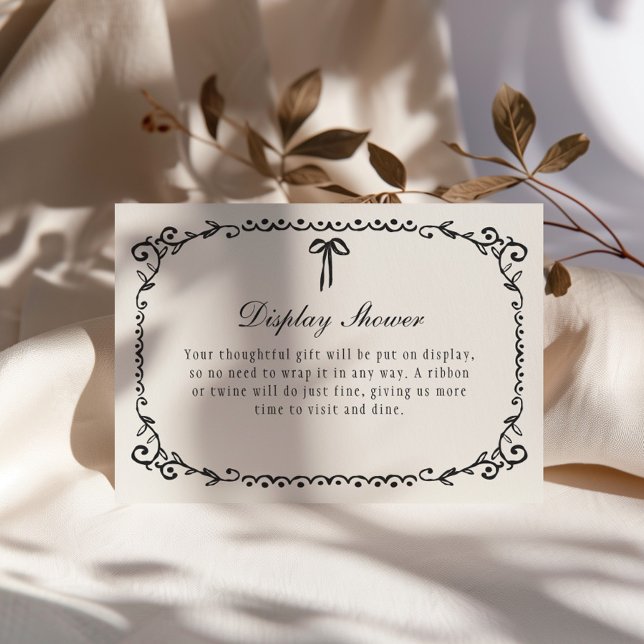 Boo Black Bow Frame Halloween  Enclosure Card (Creator Uploaded)