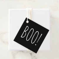 Boo Black Halloween Party | Cute Minimalist Treat