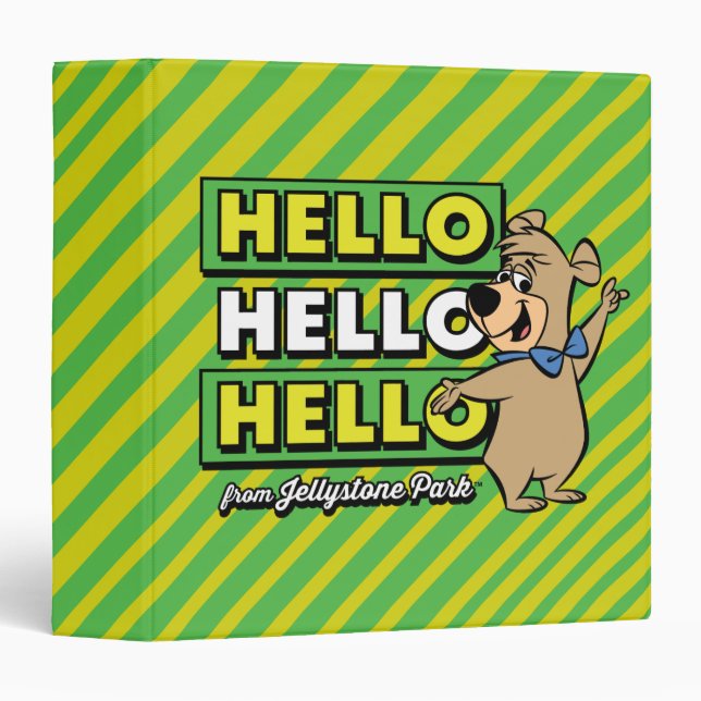 Boo-Boo Bear Hello Hello Hello From Jellystone Binder (Front/Spine)