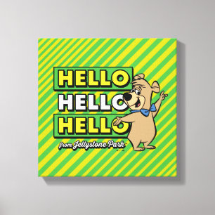 Boo-Boo Bear Hello Hello Hello From Jellystone Canvas Print