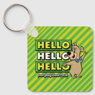 Boo-Boo Bear Hello Hello Hello From Jellystone Keychain