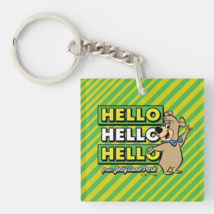 Boo-Boo Bear Hello Hello Hello From Jellystone Keychain