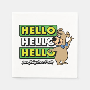Boo-Boo Bear Hello Hello Hello From Jellystone Napkin