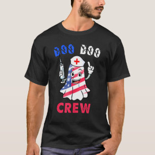Boo Boo Crew American Flag 4th Of July Usa Nurse G T-Shirt