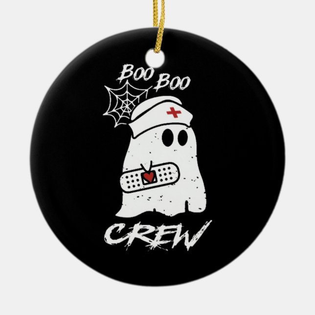 Boo Boo Crew Ceramic Ornament (Front)
