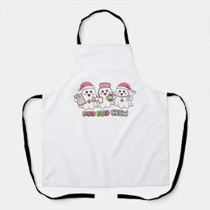 Boo Boo Crew Christmas, Ghost Nurse Oversized T-Sh Apron