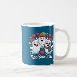 Boo-boo Crew Christmas Ghost Santa Hat Halloween H Coffee Mug