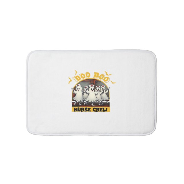 BOO BOO CREW CLASSIC NURSE HALLOWEEN T-SHIRT Overs Bath Mat (Front)