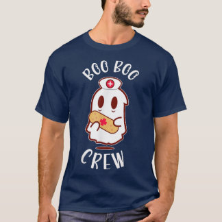 Boo Boo Crew Cute Ghost Nurse Halloween Costume 52 T-Shirt