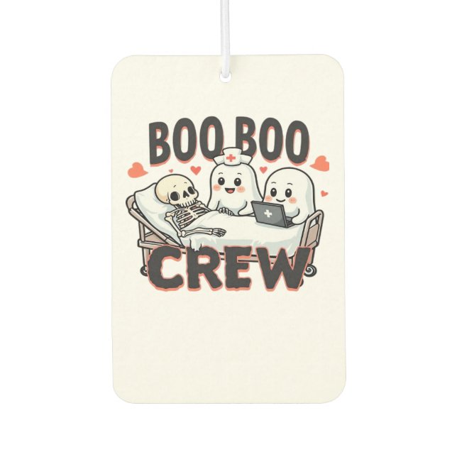 Boo Boo Crew Cute Halloween Nurse Ghosts Essential Air Freshener (Front)