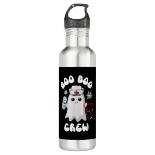Boo Boo Crew Cute Nurse Ghost Funny Halloween 710 Ml Water Bottle
