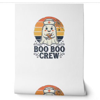 Boo Boo Crew Cute Nurse Ghost Halloween Shirt Desi Wallpaper