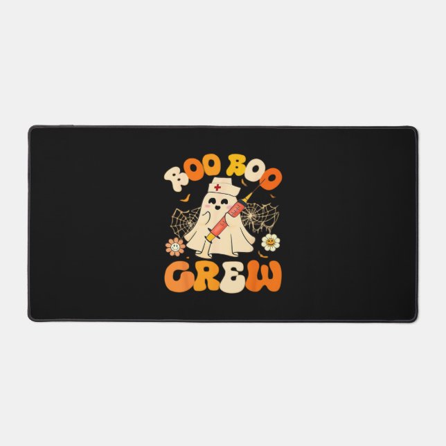 Boo Boo Crew Drôle Fantôme Pour Infirmière, Rétro  (Recto)