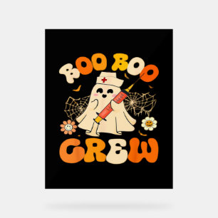 Boo Boo Crew Drôle Fantôme Pour Infirmière, Rétro 