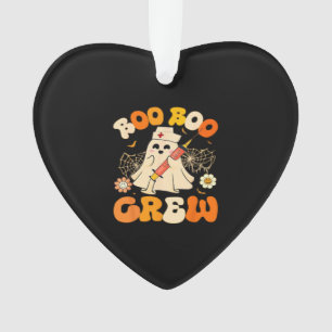 Boo Boo Crew Funny Ghost For Nurse, Retro Hallowee Ornament