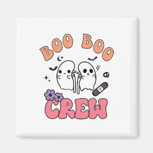 Boo Boo Crew Funny Ghost Kidney Halloween Dialysis Magnet