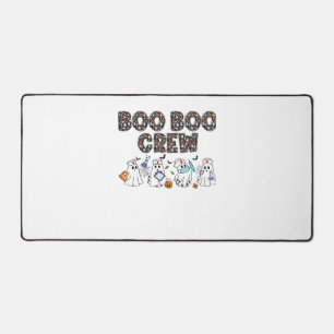 Boo Boo Crew � Funny Halloween Nurse Ghosts Medica Desk Mat