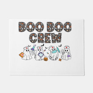 Boo Boo Crew � Funny Halloween Nurse Ghosts Medica Doormat