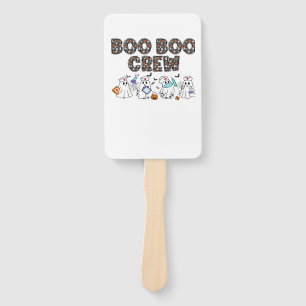 Boo Boo Crew � Funny Halloween Nurse Ghosts Medica Hand Fan