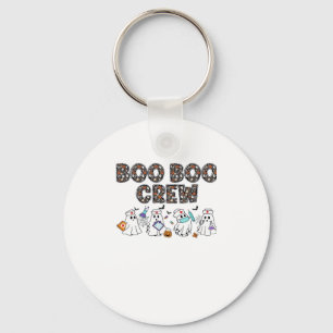 Boo Boo Crew � Funny Halloween Nurse Ghosts Medica Keychain