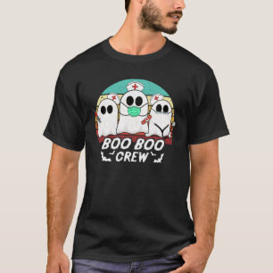 Boo Boo Crew Funny Nurse Halloween Ghost Costume R T-Shirt
