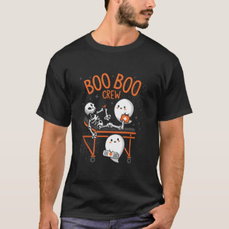 Boo Boo Crew Ghost Doctor Paramedic Emt Nurse Hall T-Shirt