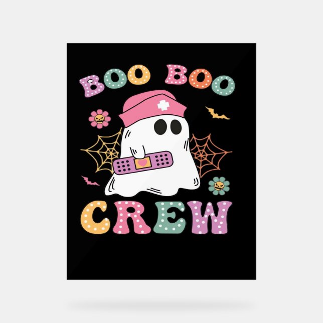 Boo Boo Crew Ghost Nurse Classic T-shirt (Recto)