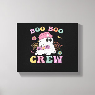 Boo Boo Crew Ghost Nurse Classic T-Shirt Canvas Print