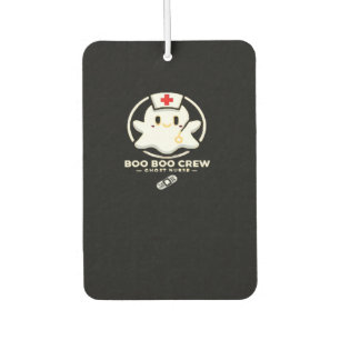Boo Boo Crew Ghost Nurse - Cute and Spooky Hallowe Air Freshener