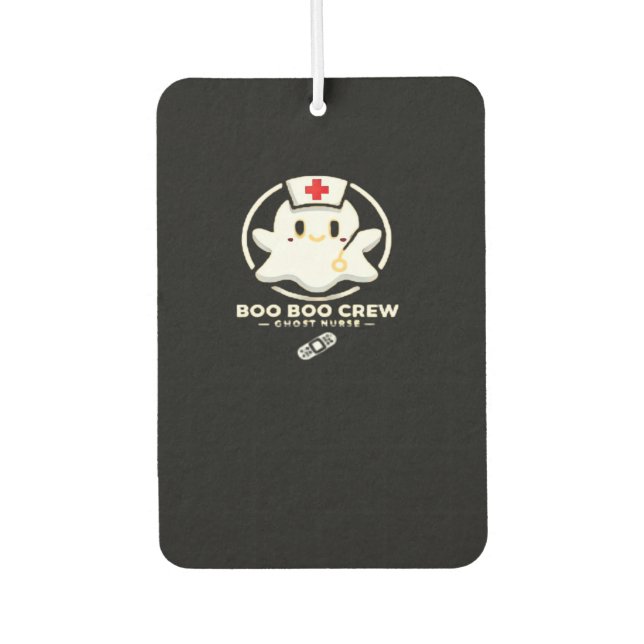 Boo Boo Crew Ghost Nurse - Cute and Spooky Hallowe Air Freshener (Front)