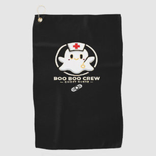 Boo Boo Crew Ghost Nurse - Cute and Spooky Hallowe Golf Towel