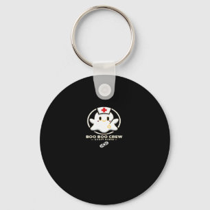 Boo Boo Crew Ghost Nurse - Cute and Spooky Hallowe Keychain