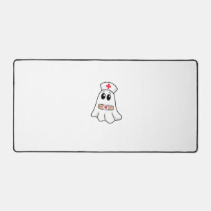 BOO BOO CREW Ghost Nurse Funny Halloween Essential Desk Mat