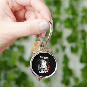 Boo Boo Crew Ghost Nurse Halloween Spooky  Keychain
